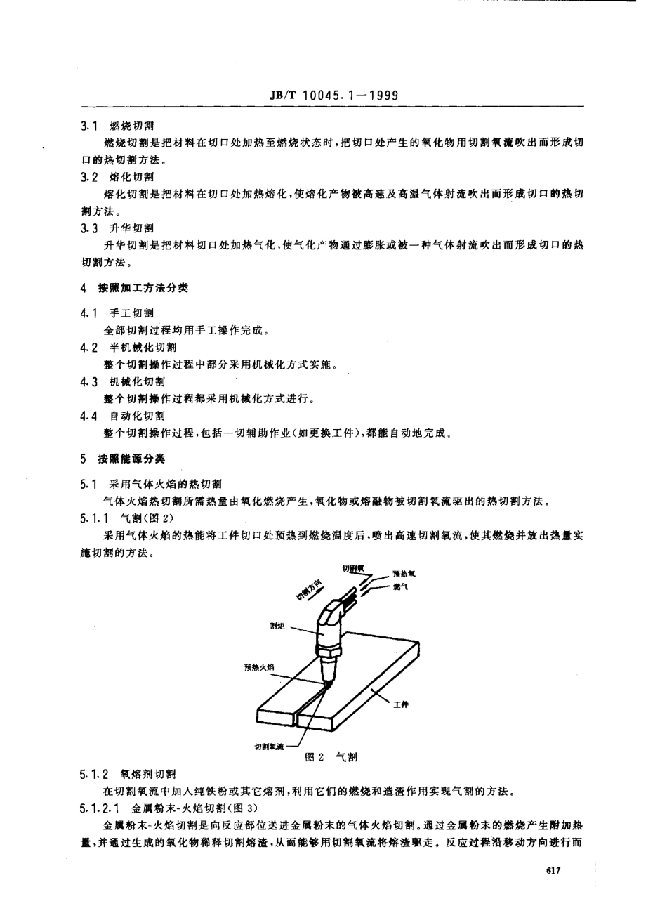 JBT 10045.1-1999 热切割 方法和分类.pdf_第3页