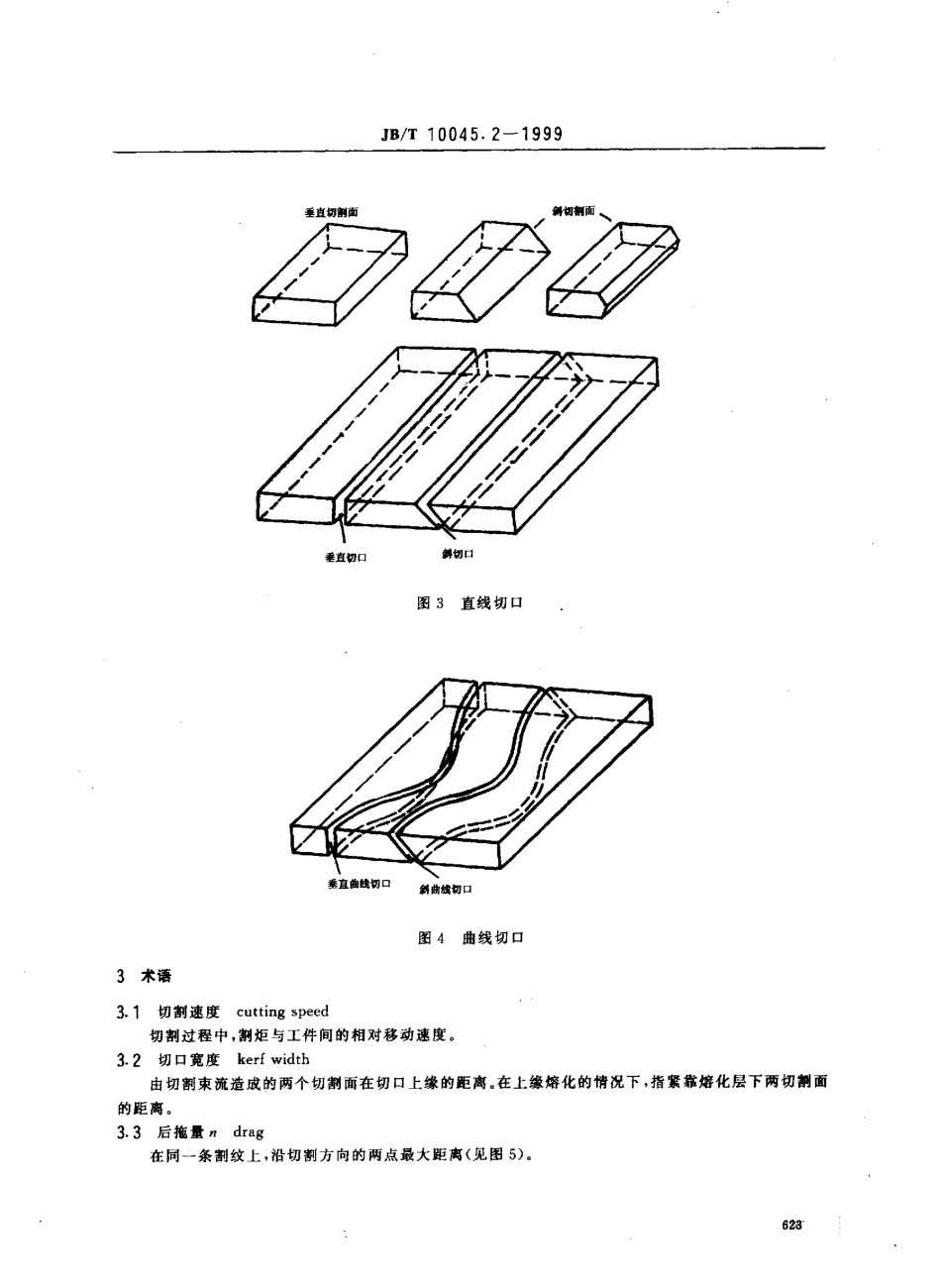 JBT 10045.2-1999 热切割 术语和定义.pdf_第3页
