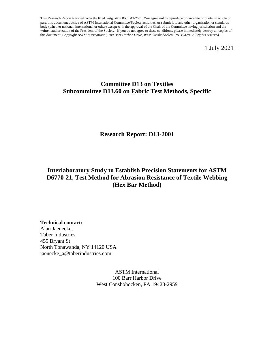 ASTM RR-D13-2001 2021.pdf_第1页
