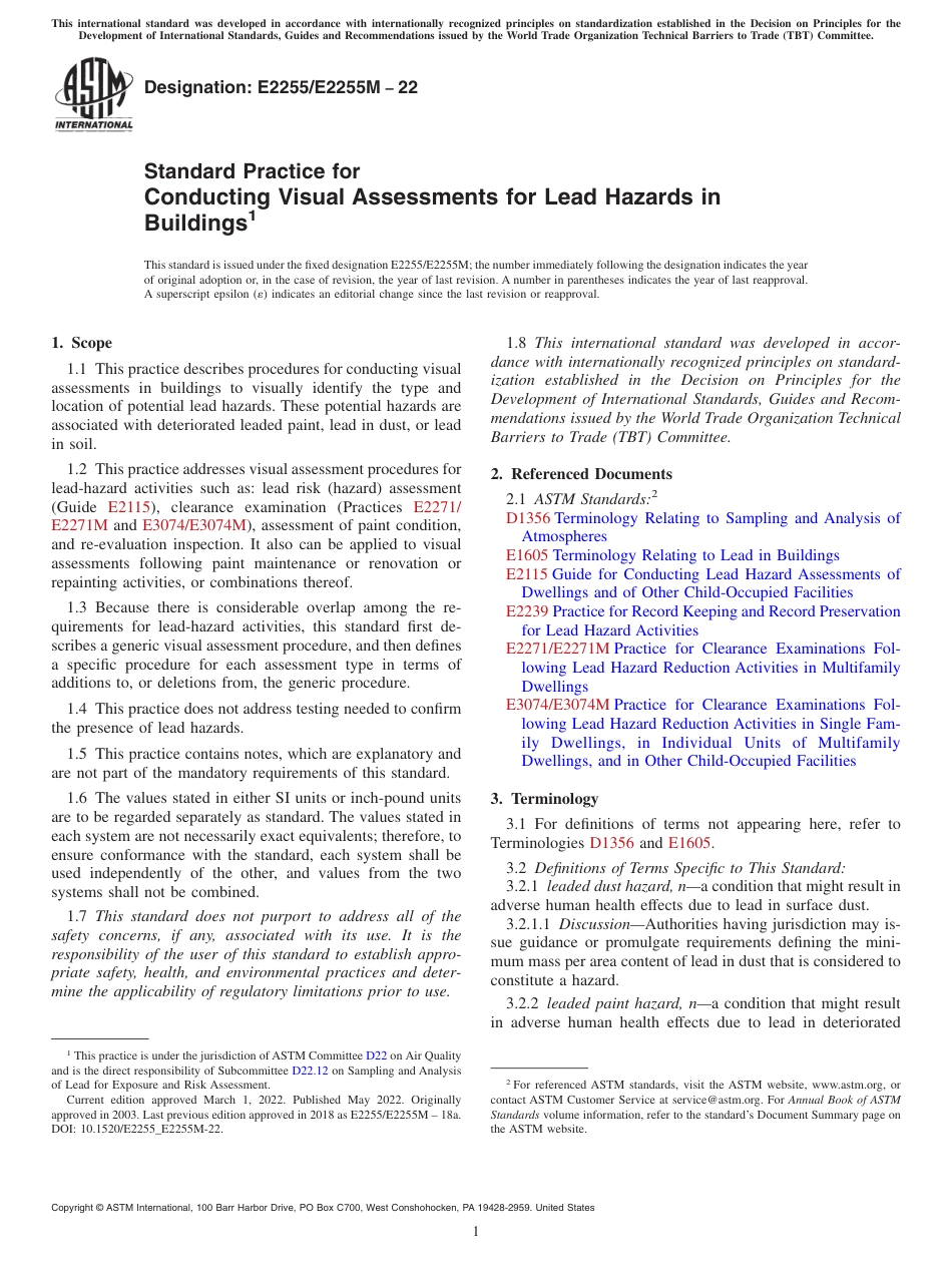 ASTM E2255 - E 2255M - 22.pdf_第1页