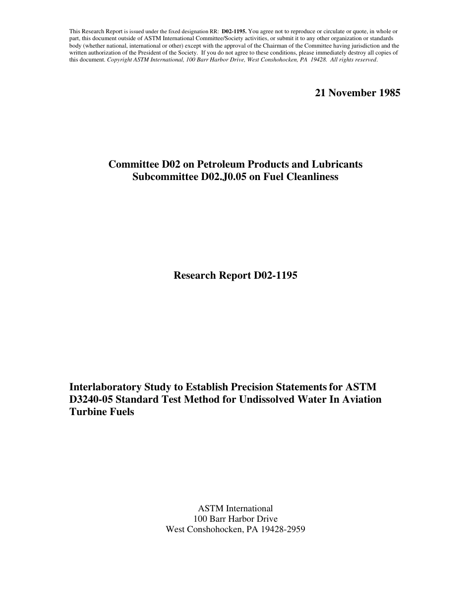 ASTM RR-D02-1195 1985.pdf_第1页