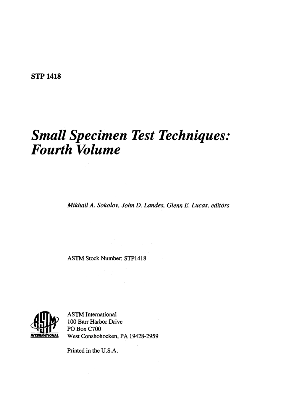 ASTM STP 1418-2002.pdf_第2页