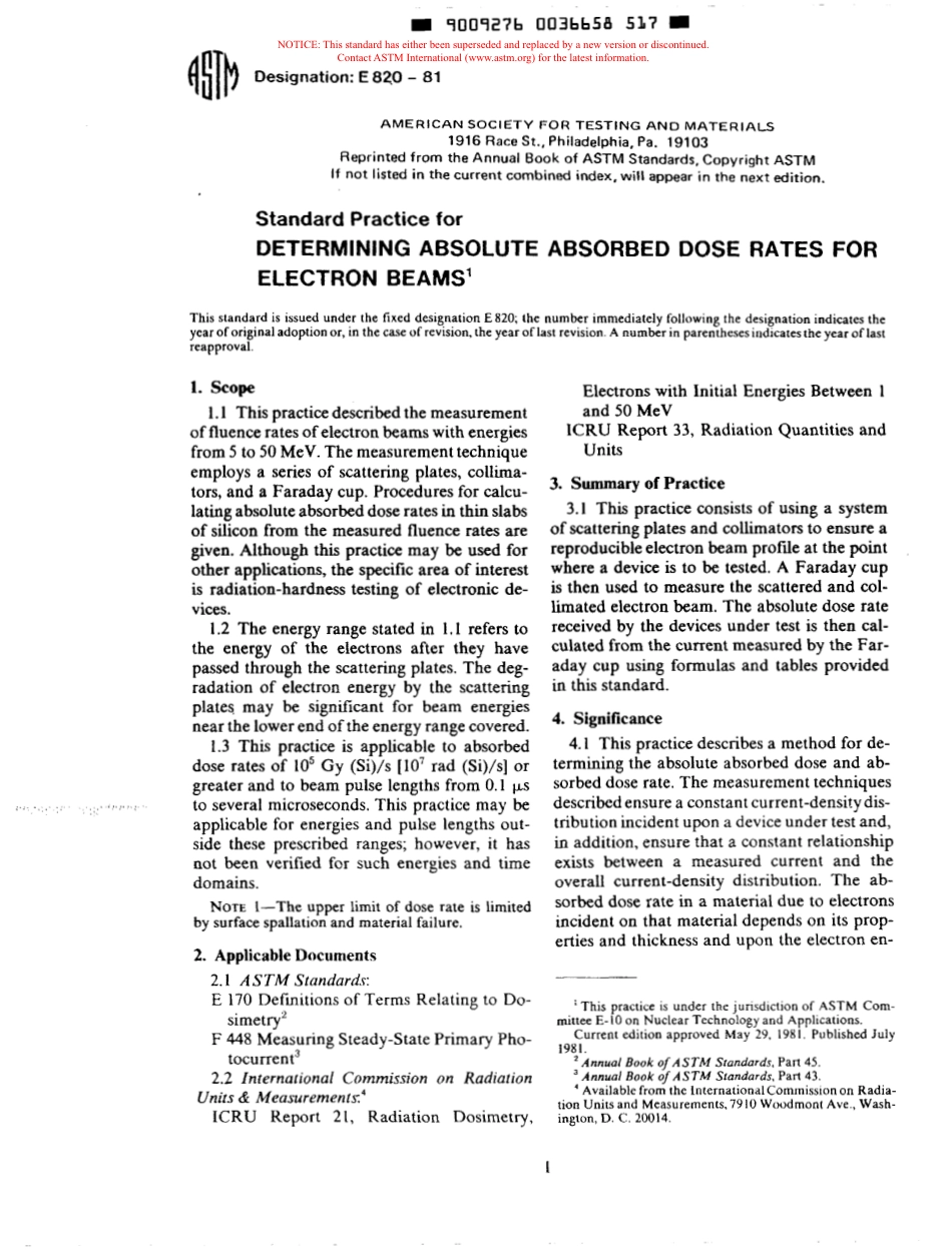 ASTM E820 - 81 scan.pdf_第1页