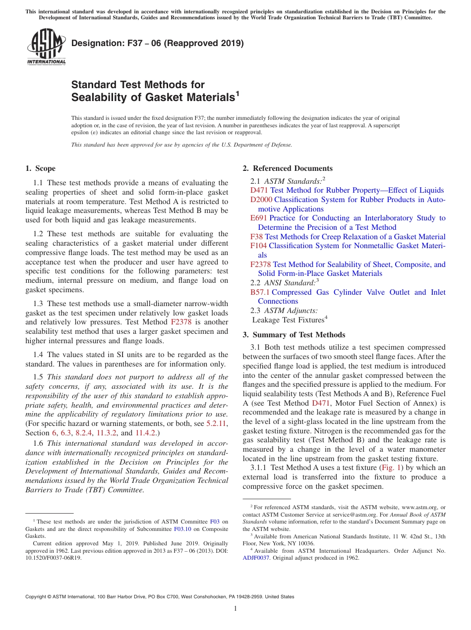 ASTM F37 - 06 (2019).pdf_第1页
