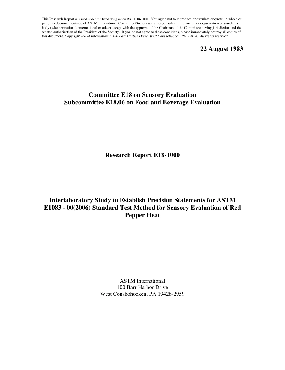 ASTM RR-E18-1000 1983.pdf_第1页