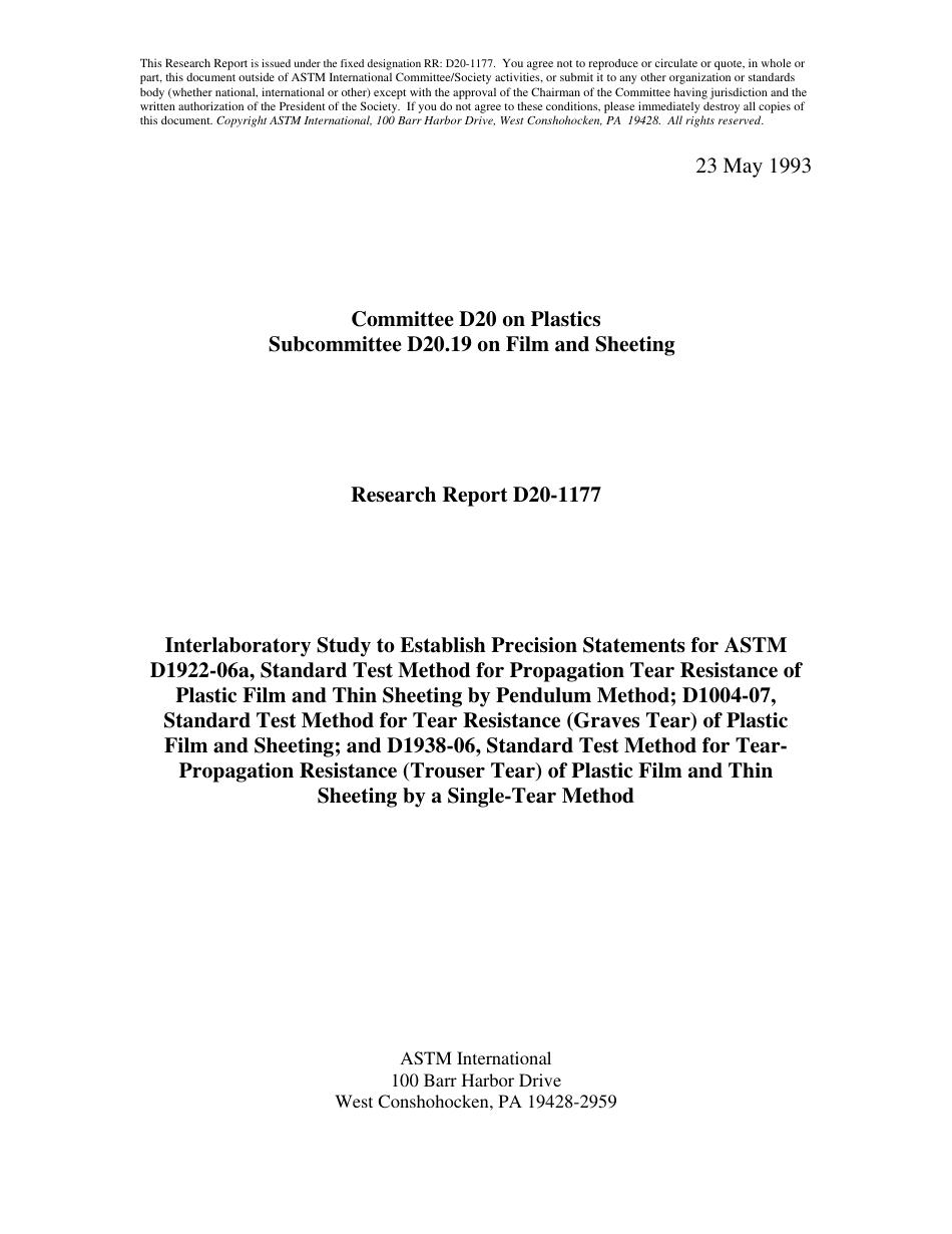 ASTM RR-D20-1177 1993.pdf_第1页