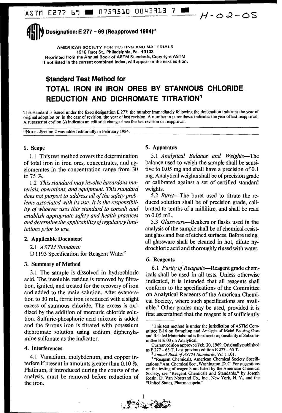 ASTM E277 - 69 (1984)e1 scan.pdf_第1页