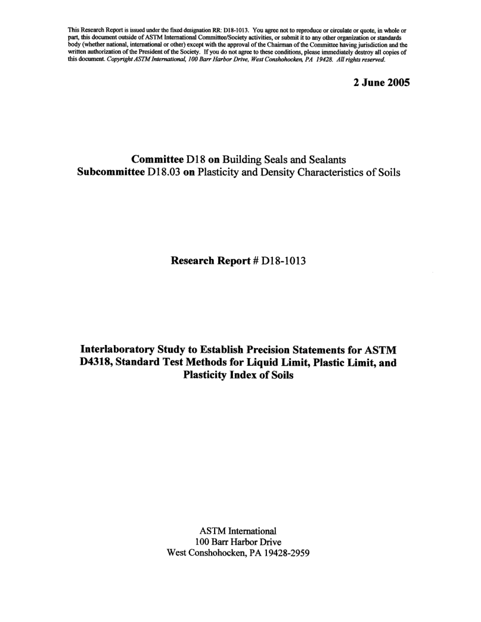 ASTM RR-D18-1013 2005.pdf_第1页