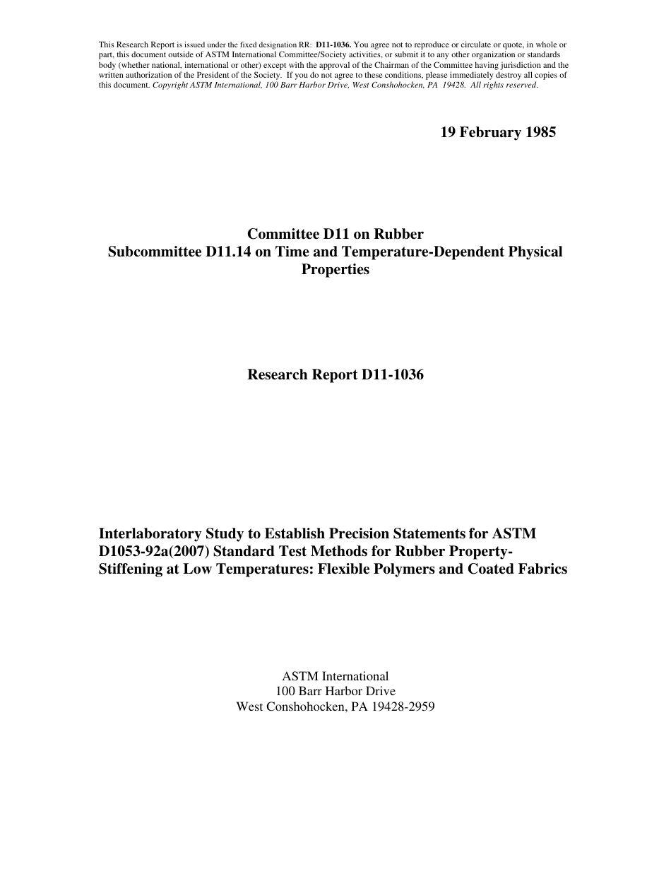 ASTM RR-D11-1036 1985.pdf_第1页