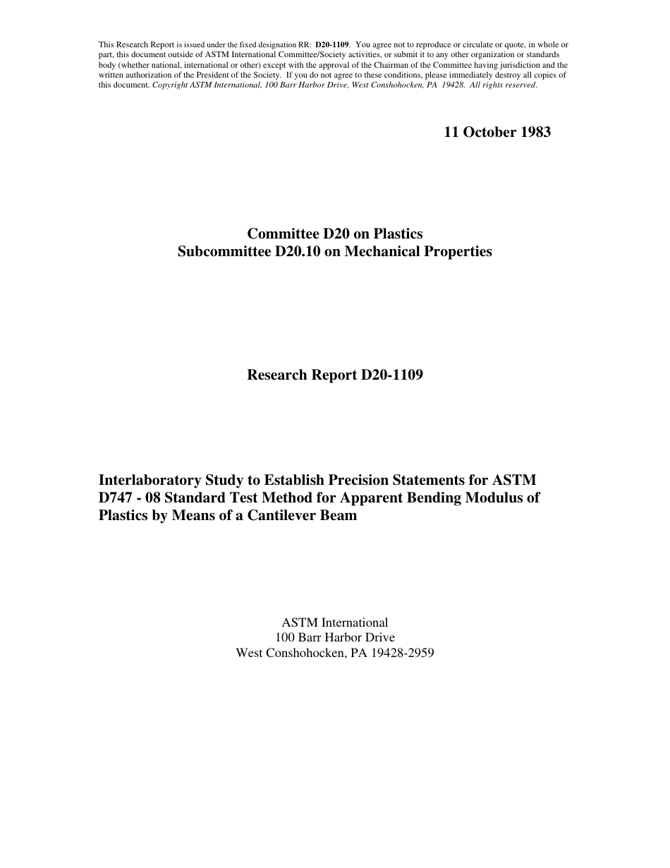 ASTM RR-D20-1109 1983.pdf_第1页
