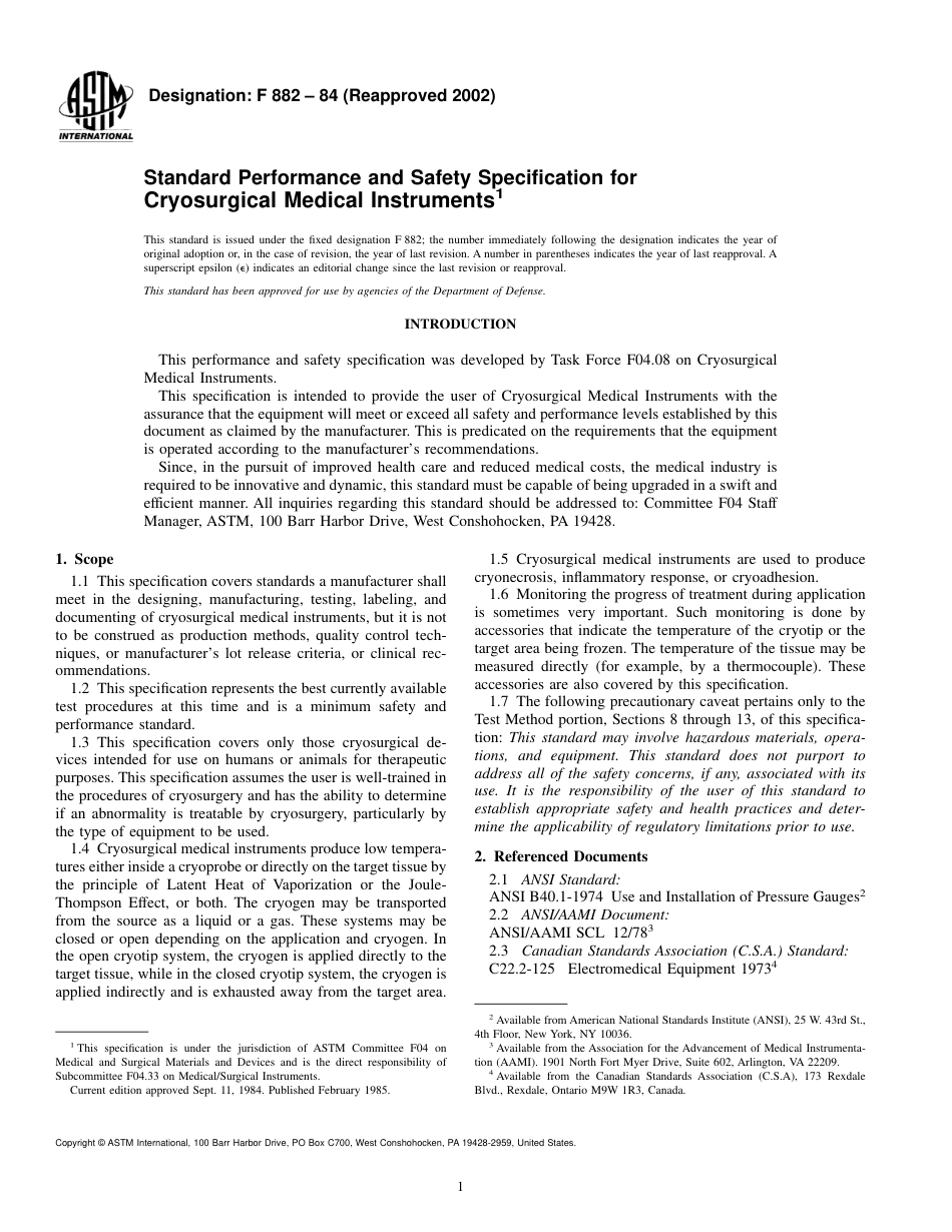 ASTM F882 - 84 (2002).pdf_第1页