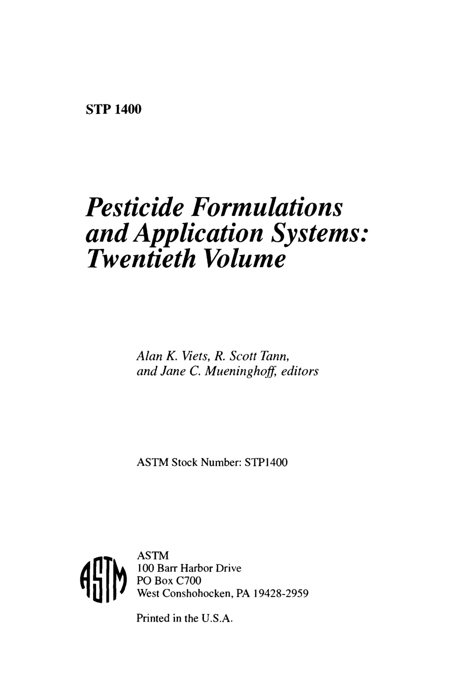 ASTM STP 1400-2001.pdf_第2页
