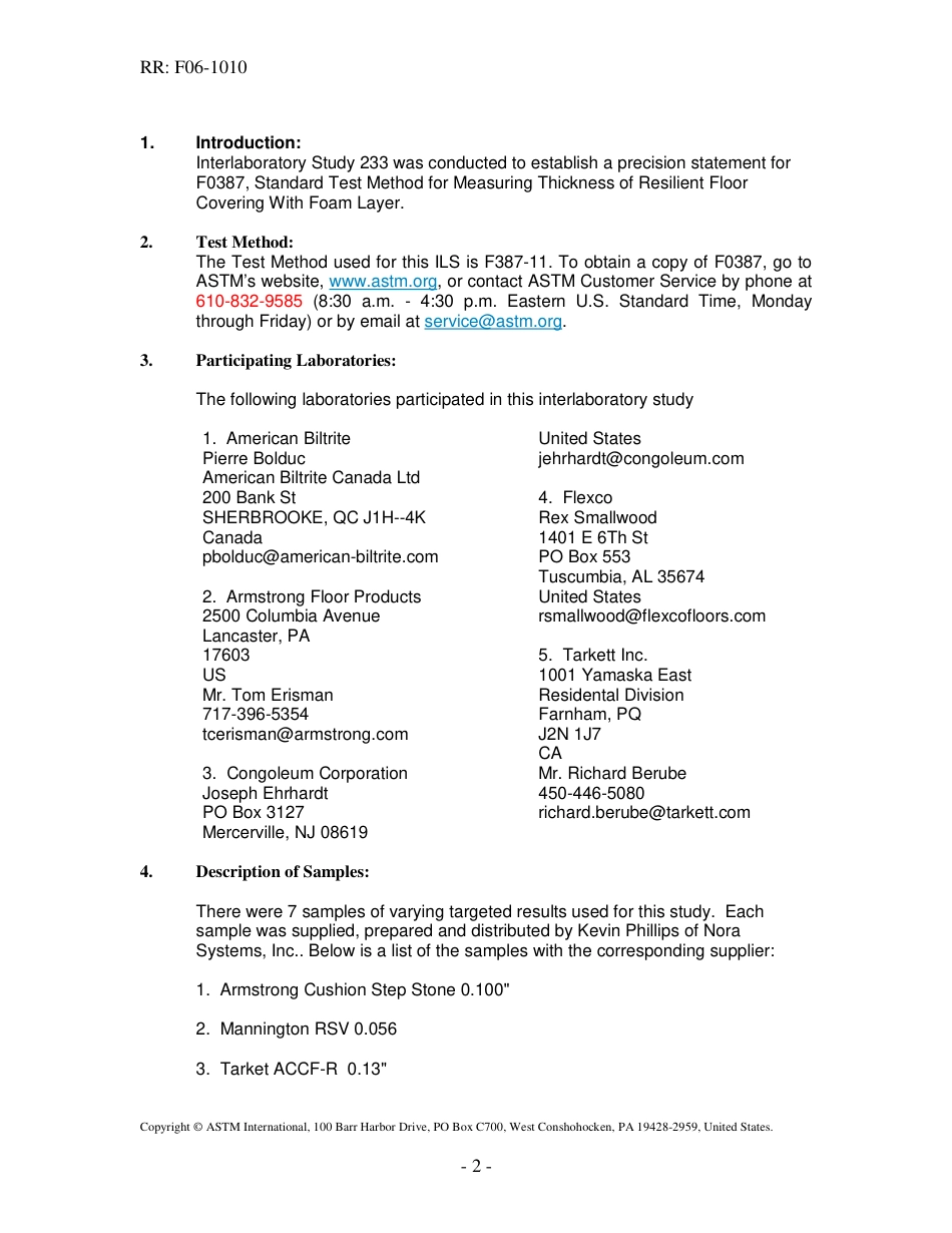 ASTM RR-F06-1010 2011.pdf_第2页