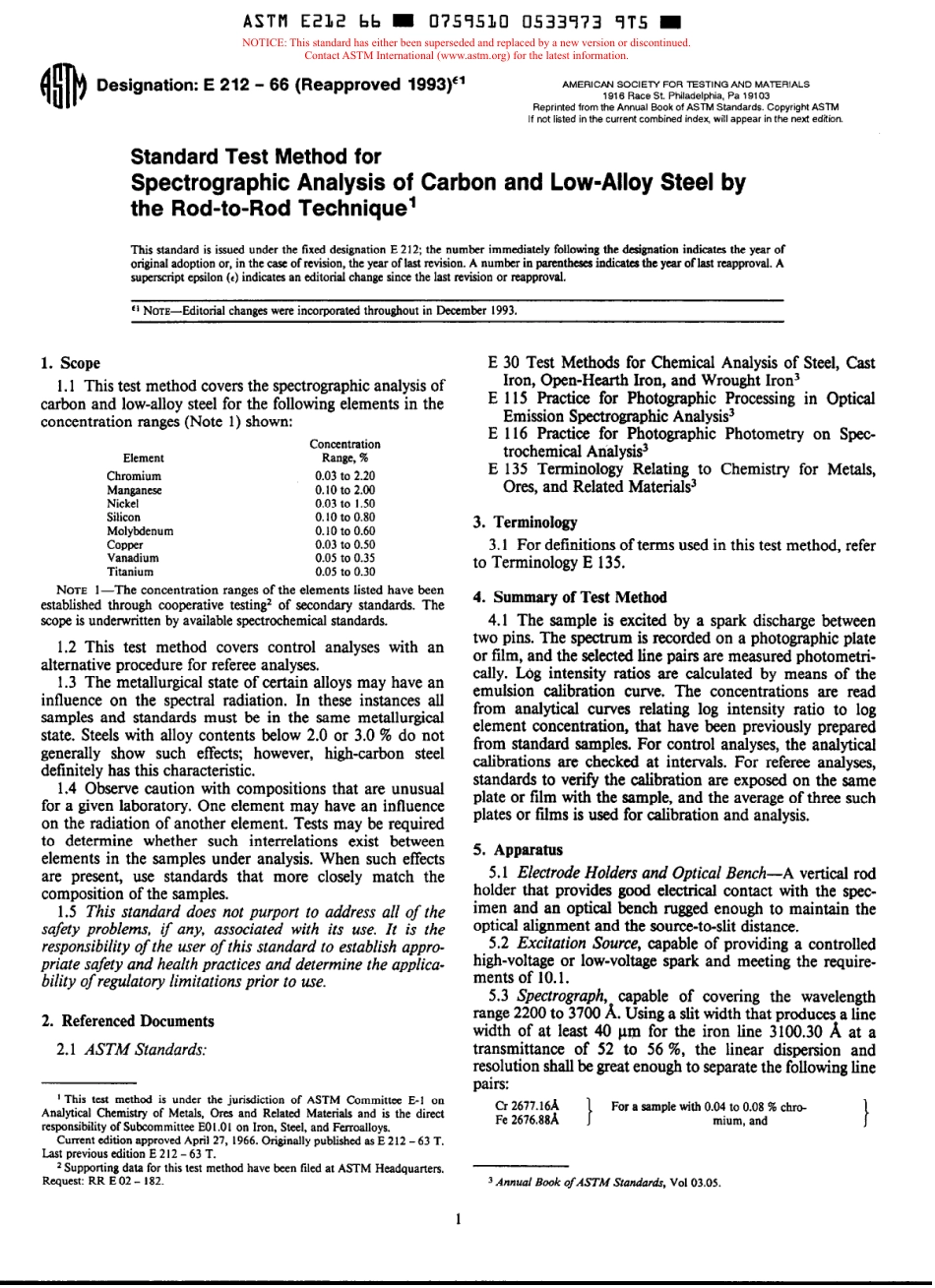 ASTM E212 - 66 (1993)e1.pdf_第1页