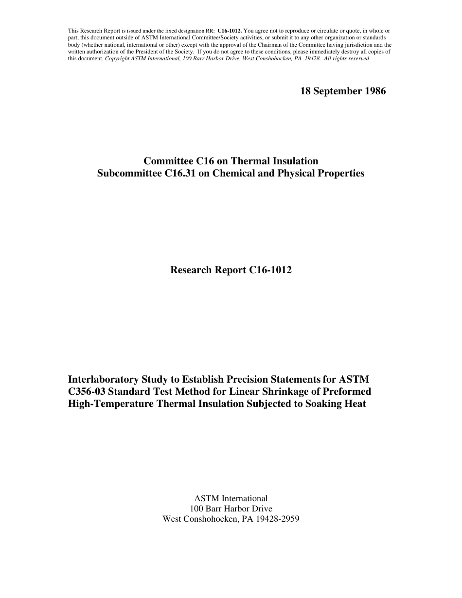 ASTM RR-C16-1012 1986.pdf_第1页