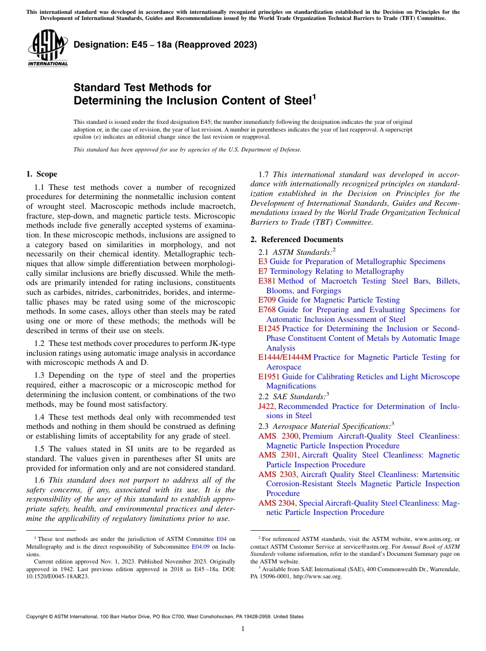 ASTM E45 - 18a (2023).pdf_第1页
