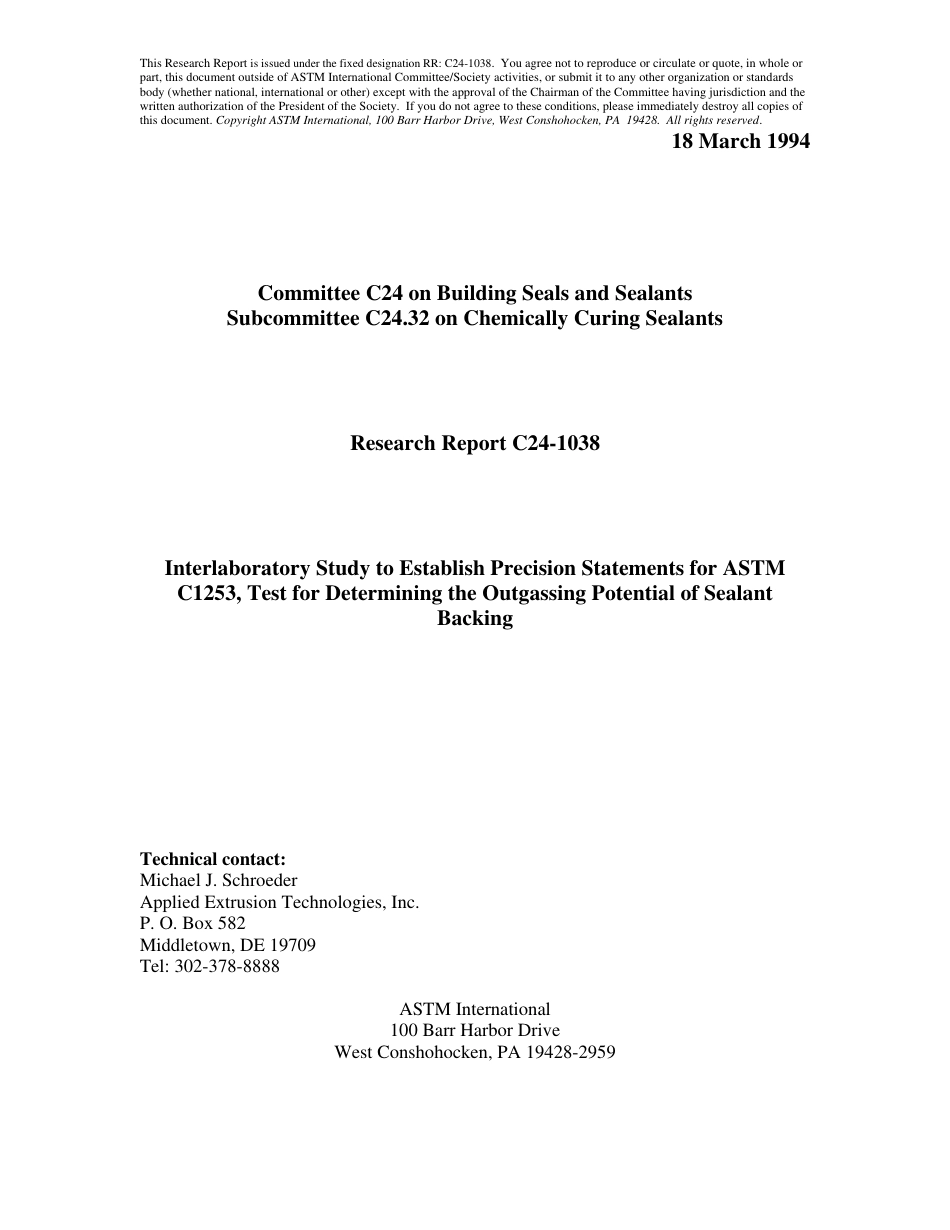 ASTM RR-C24-1038 1994.pdf_第1页