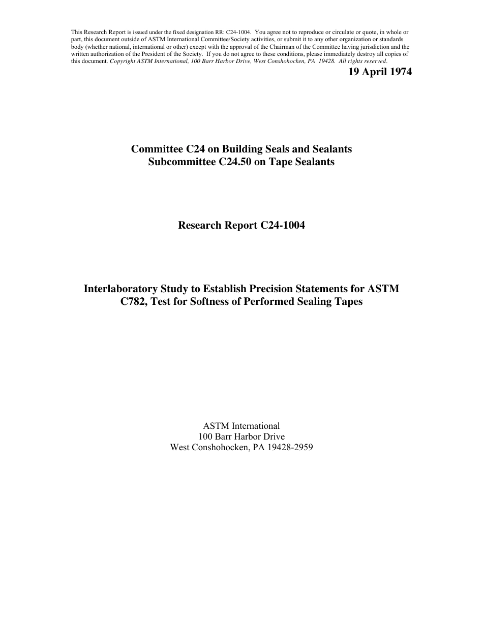 ASTM RR-C24-1004 1974.pdf_第1页