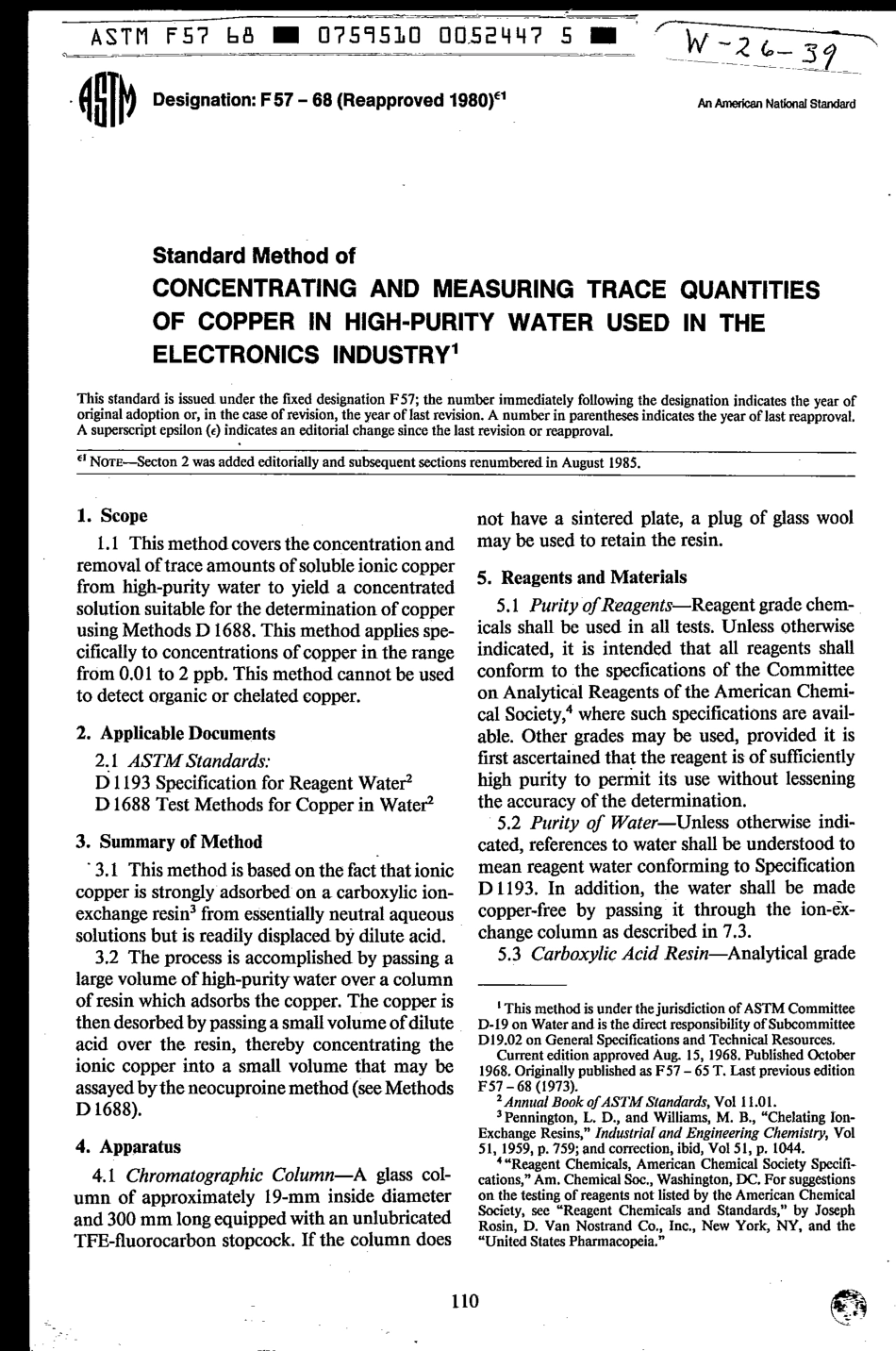 ASTM F57 - 68 (1980)e1 scan.pdf_第1页