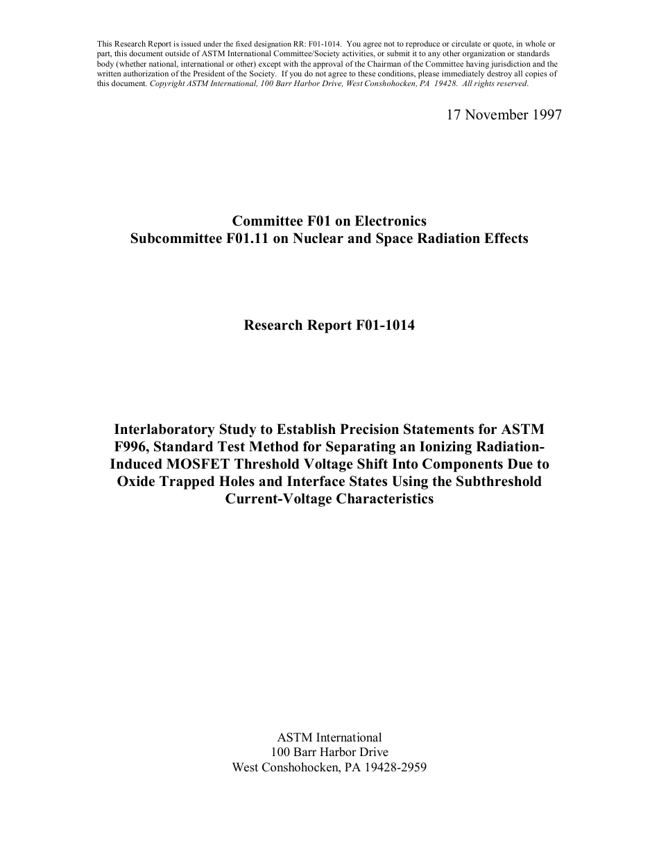 ASTM RR-F01-1014 1997.pdf_第1页