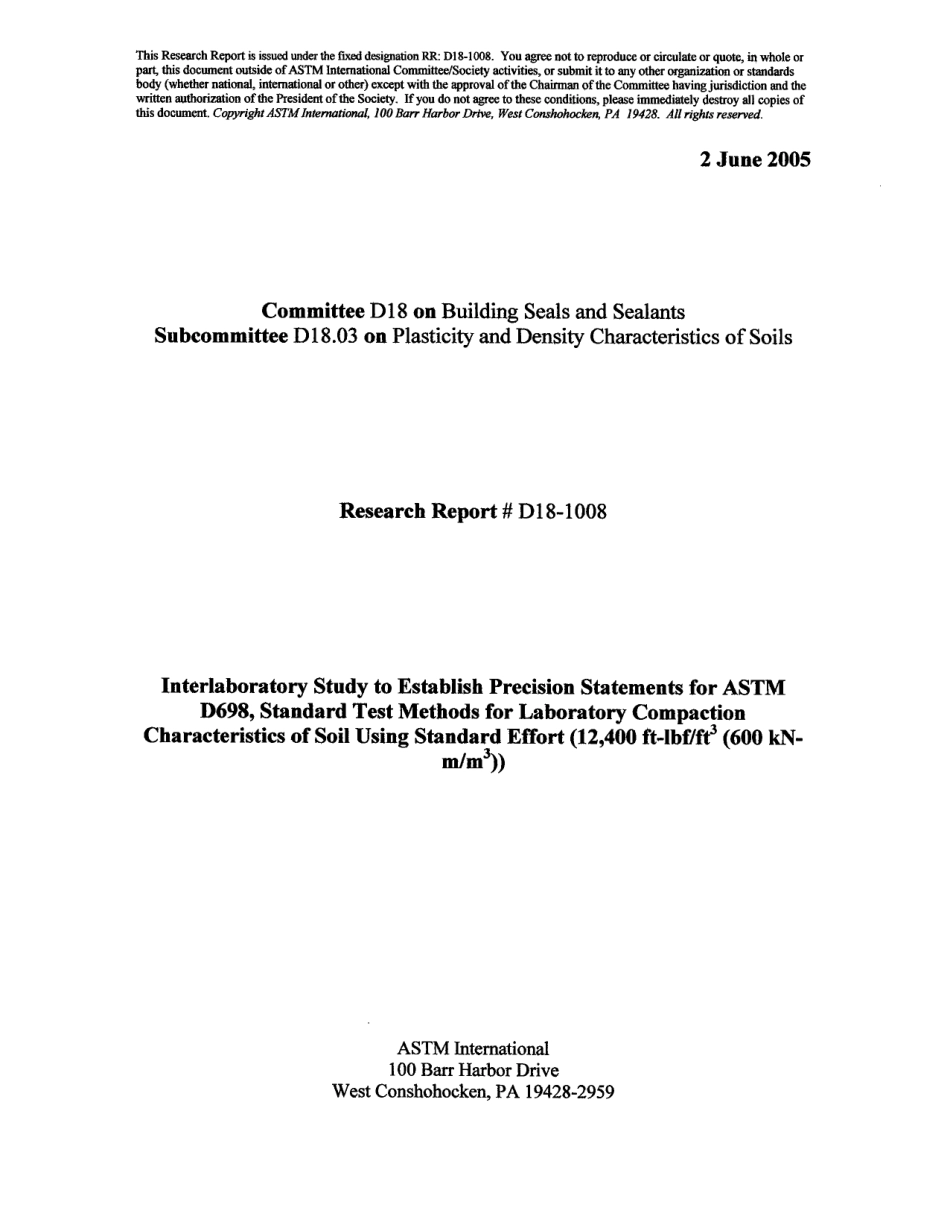 ASTM RR-D18-1008 2005.pdf_第1页