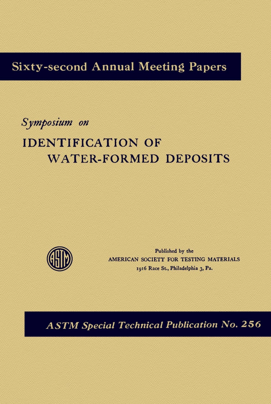 ASTM STP 256-1960.pdf_第1页