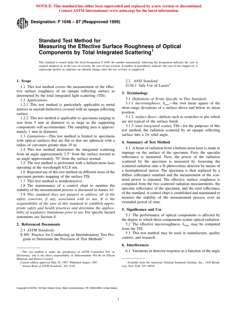 ASTM F1048 - 87 (1999).pdf_第1页