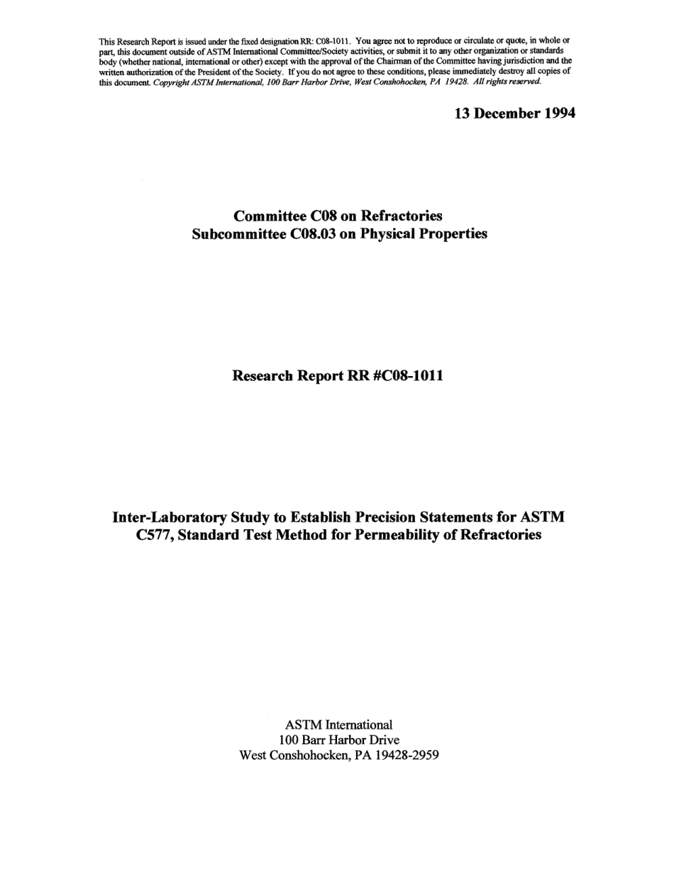 ASTM RR-C08-1011 1994.pdf_第1页