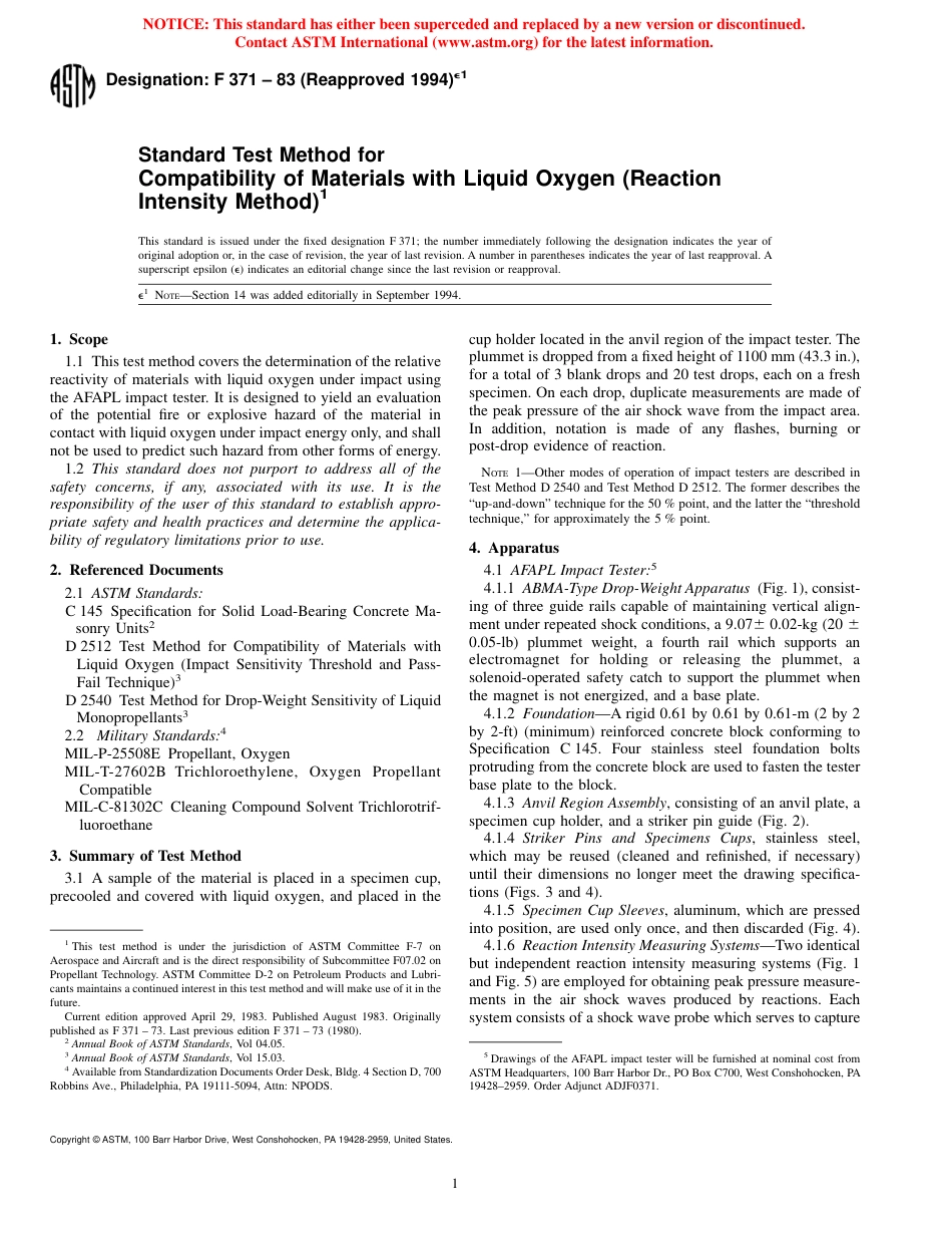 ASTM F371 - 83 (1994)e1.pdf_第1页