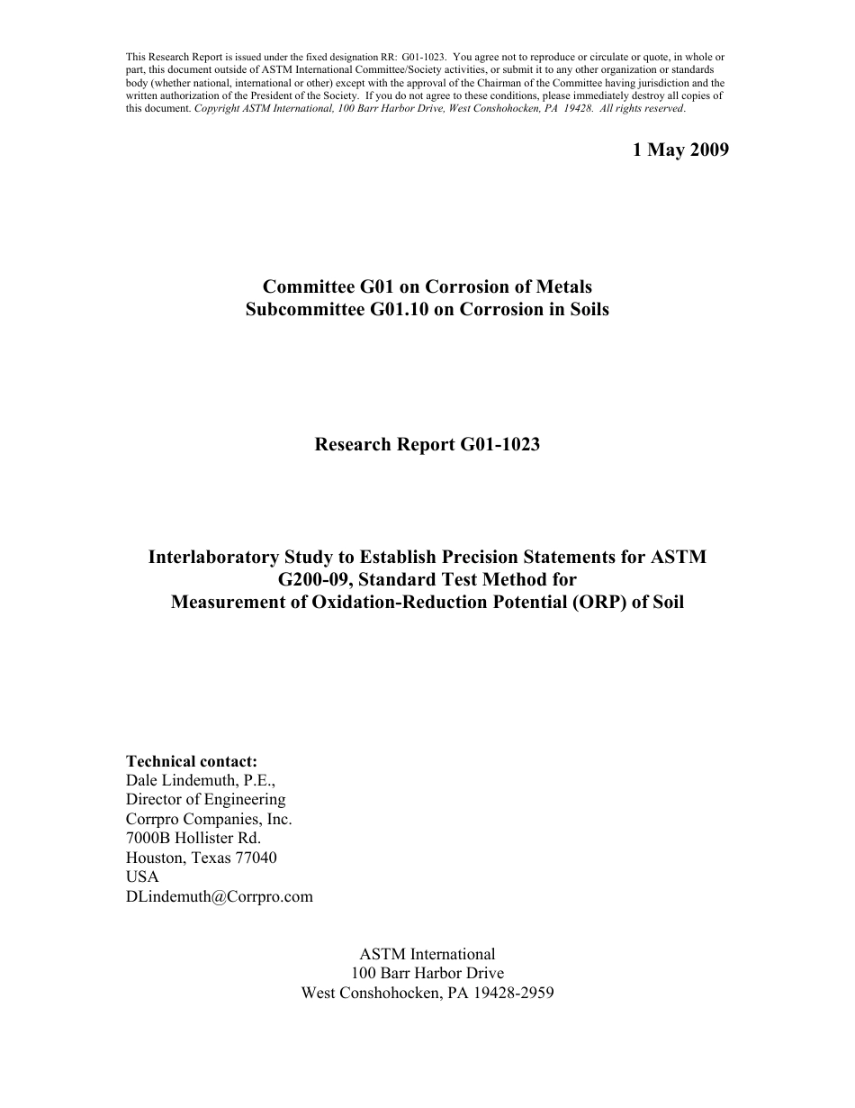 ASTM RR-G01-1023 2009.pdf_第1页