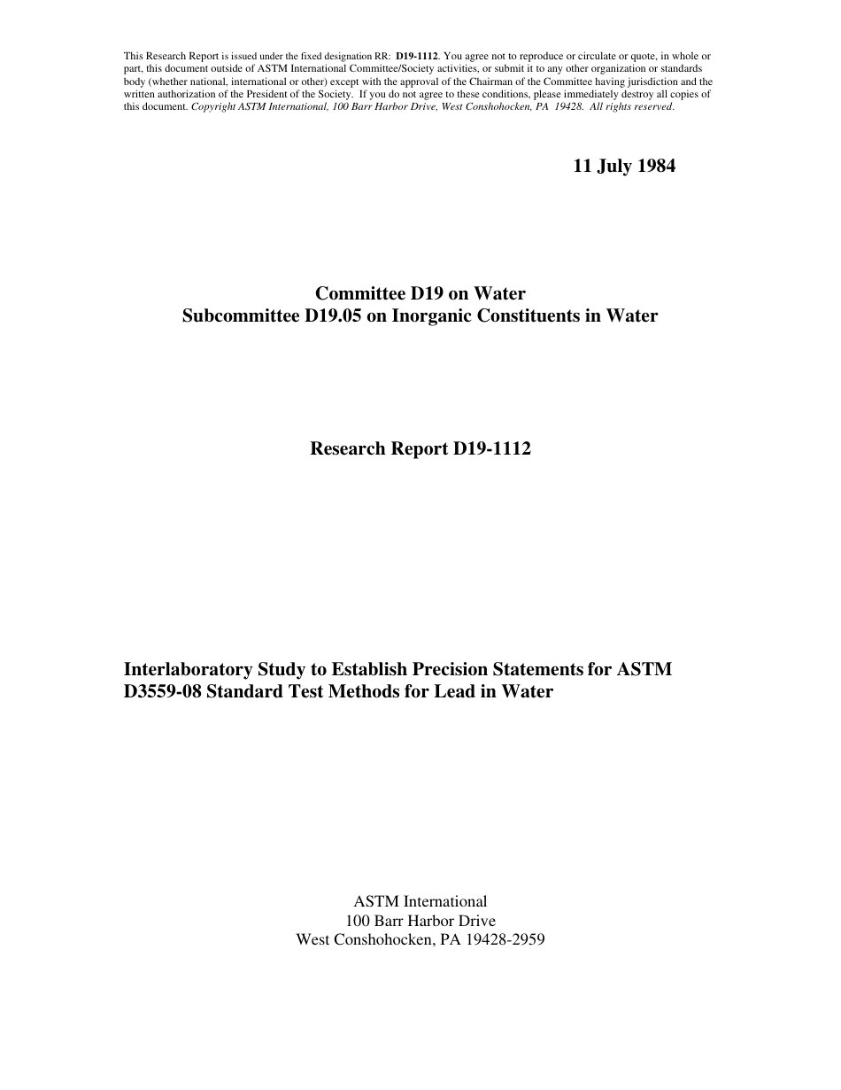 ASTM RR-D19-1112 1984.pdf_第1页