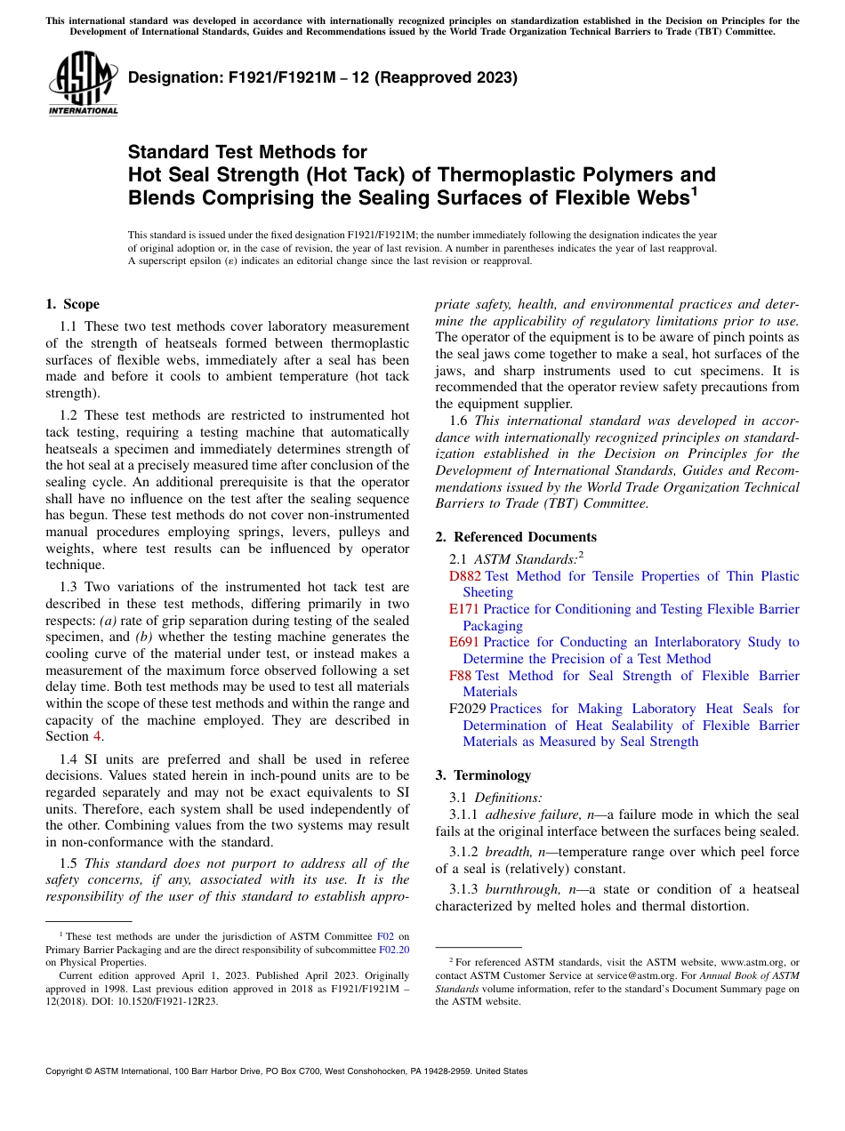 ASTM F1921 - F 1921M - 12 (2023).pdf_第1页