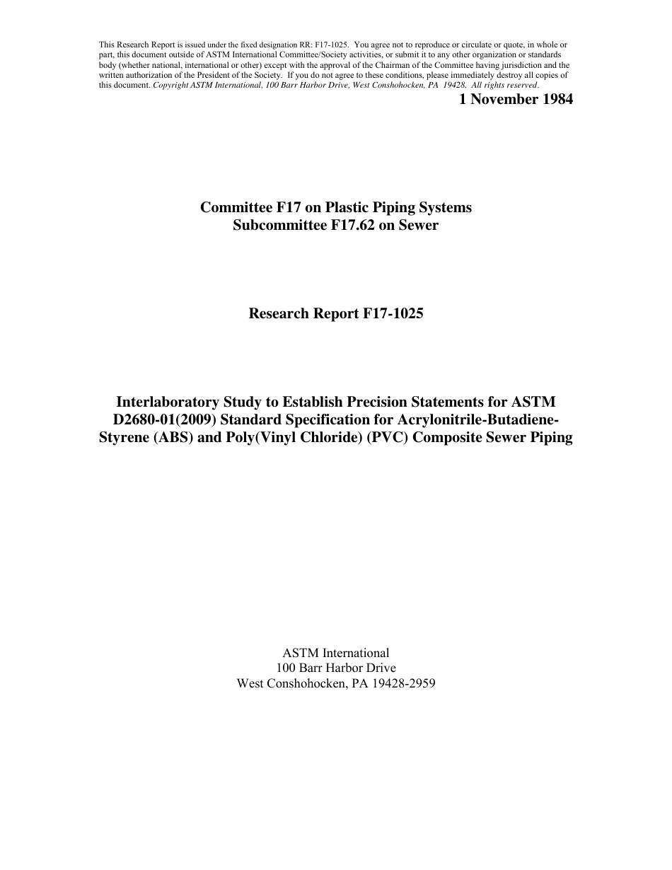 ASTM RR-F17-1025 1984.pdf_第1页
