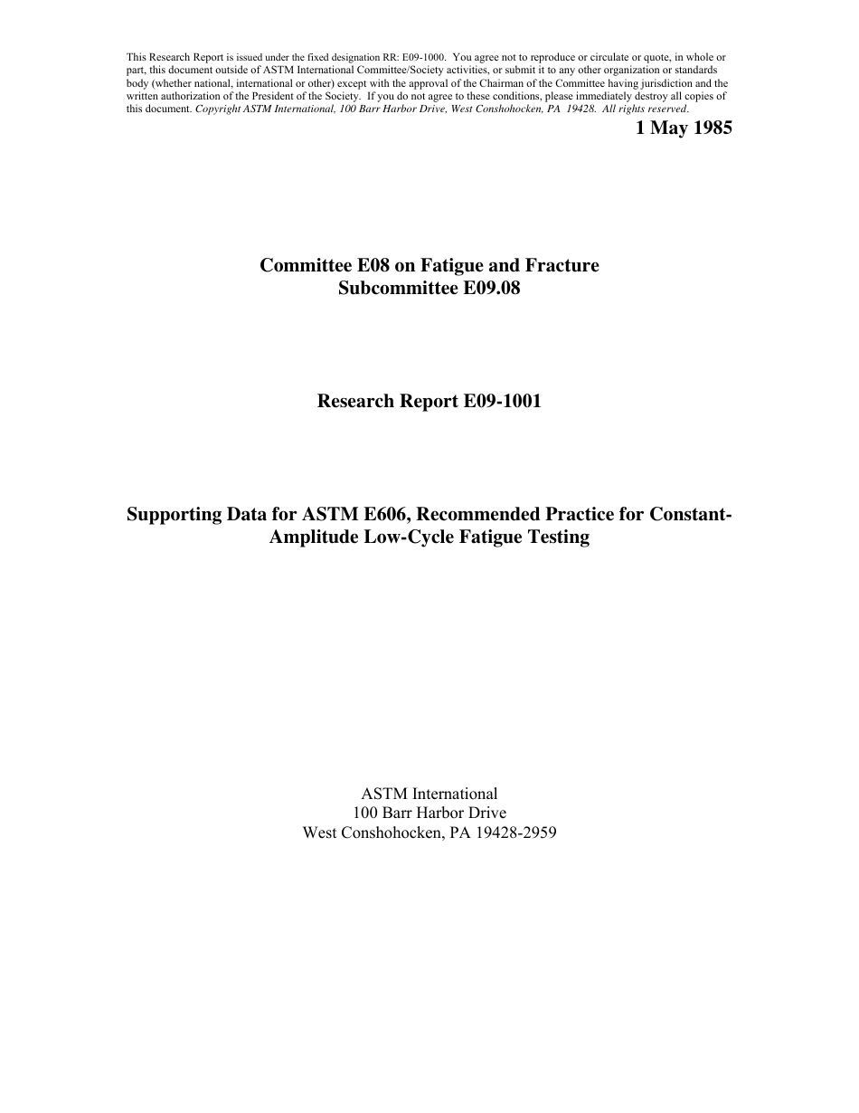 ASTM RR-E09-1001 1985.pdf_第1页