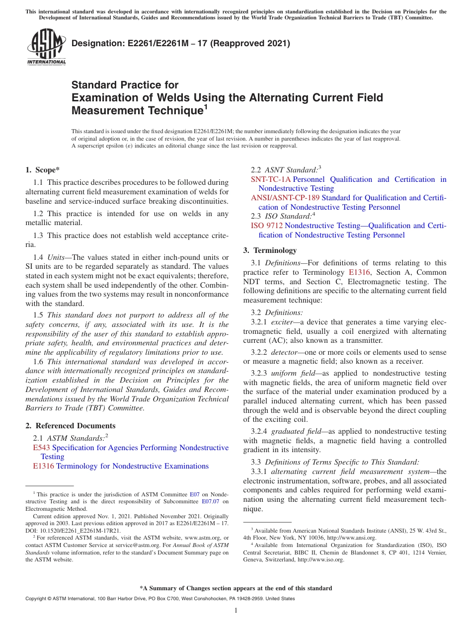 ASTM E2261 - E 2261M - 17 (2021).pdf_第1页