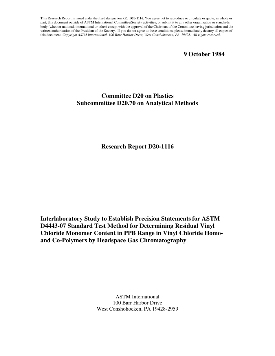 ASTM RR-D20-1116 1984.pdf_第1页
