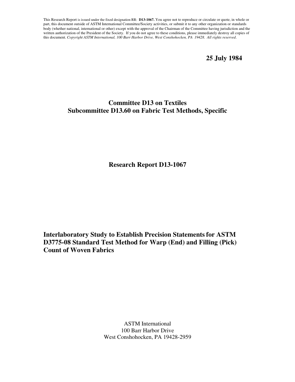 ASTM RR-D13-1067 1984.pdf_第1页