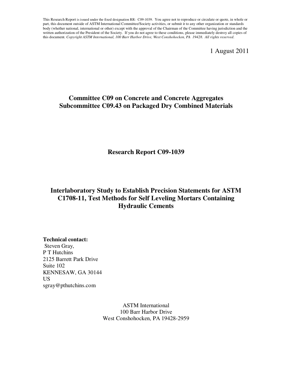 ASTM RR-C09-1039 2011.pdf_第1页