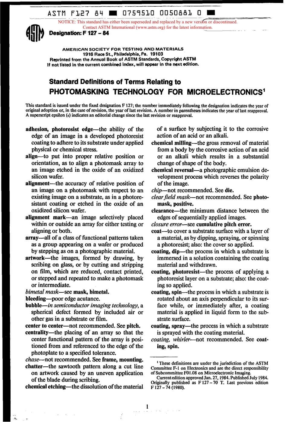 ASTM F127 - 84 scan.pdf_第1页