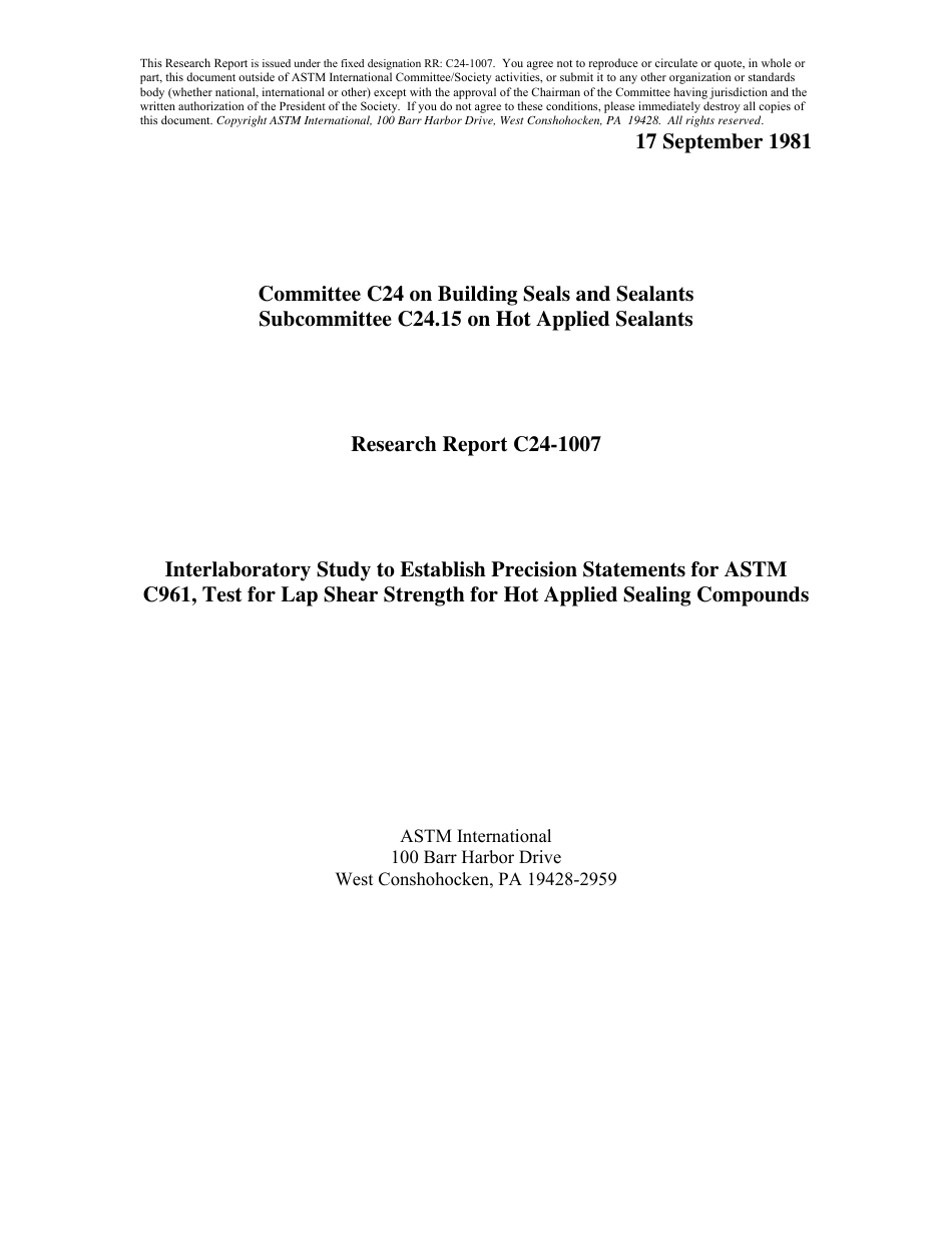 ASTM RR-C24-1007 1981.pdf_第1页