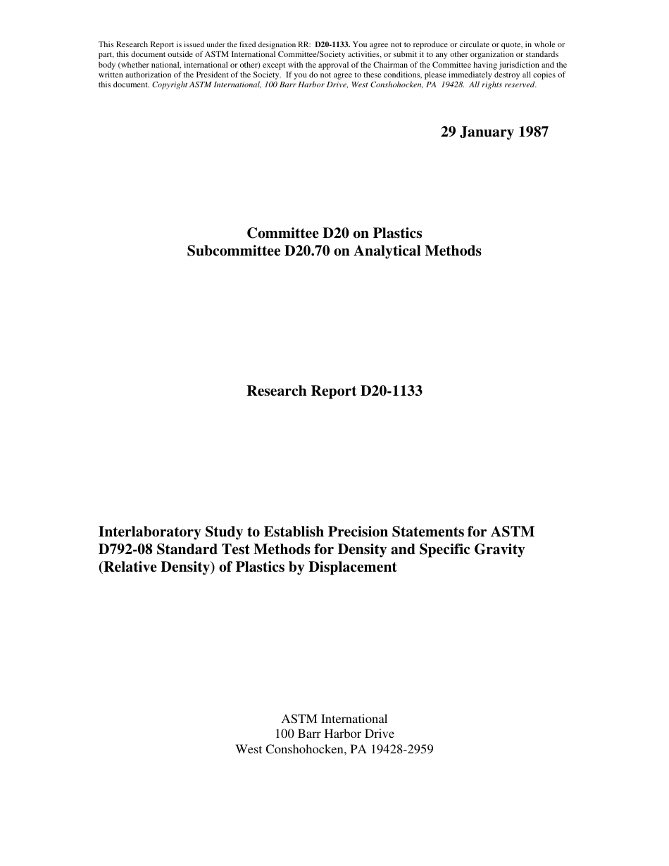 ASTM RR-D20-1133 1987.pdf_第1页