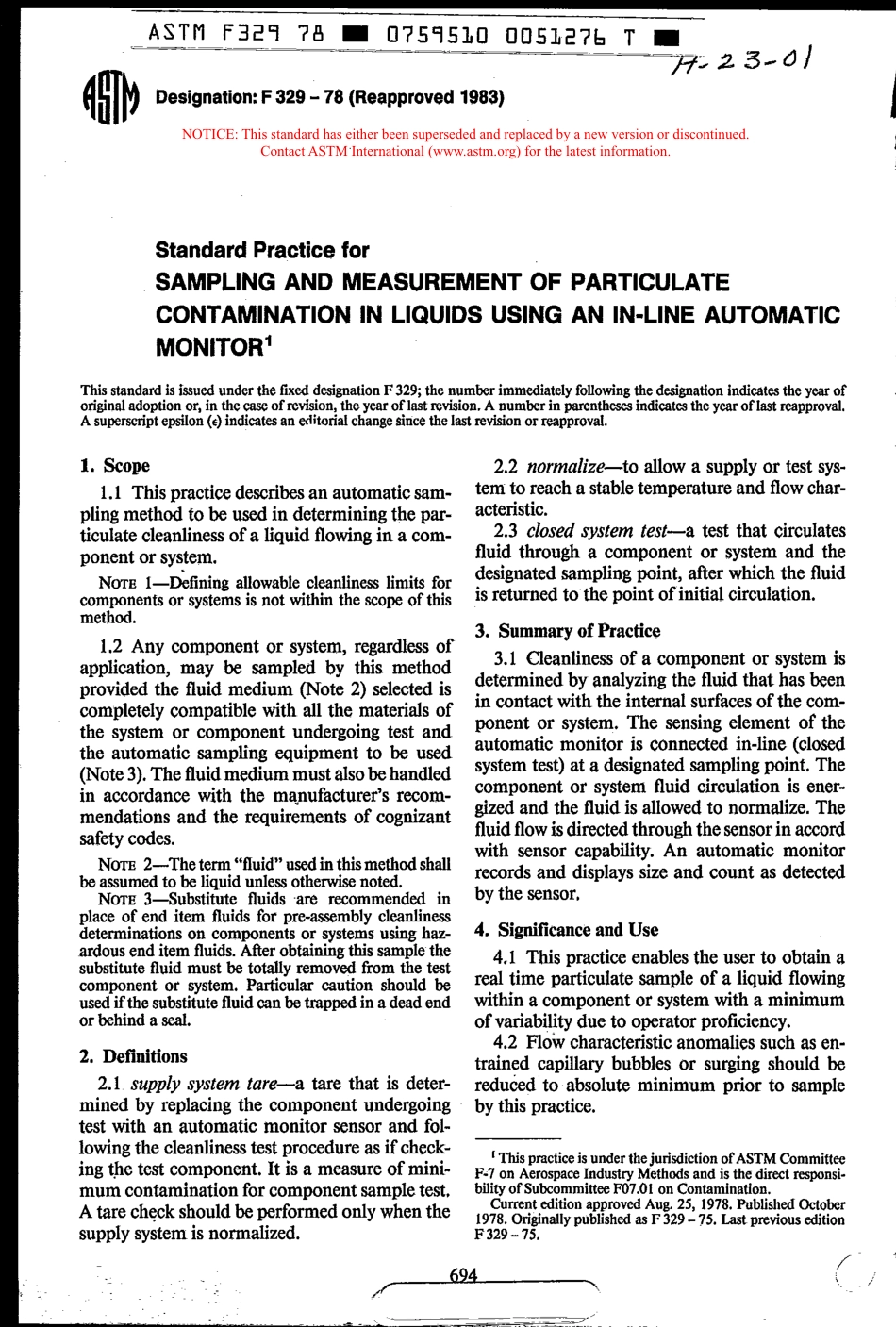 ASTM F329 - 78 (1983) scan.pdf_第1页