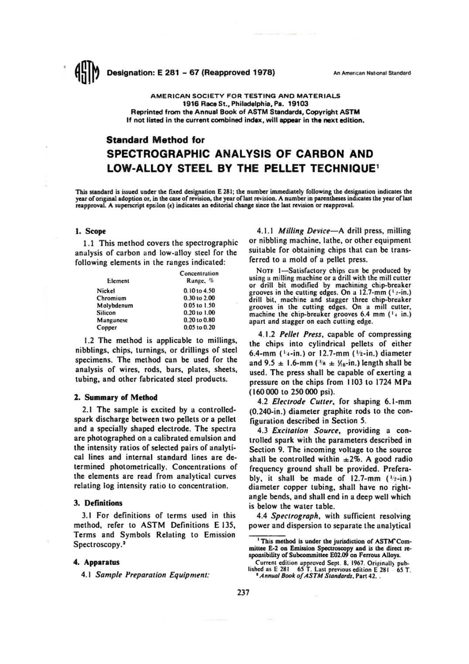 ASTM E281 - 67 (1978) scan.pdf_第1页