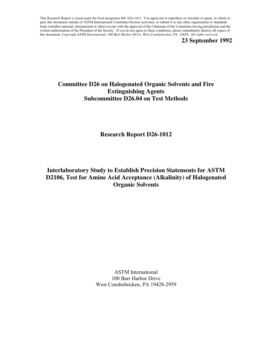 ASTM RR-D26-1012 1992.pdf_第1页