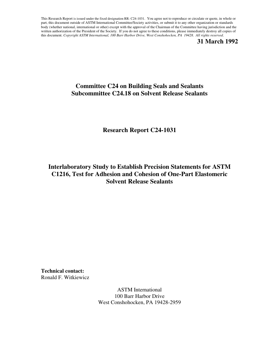 ASTM RR-C24-1031 1992.pdf_第1页