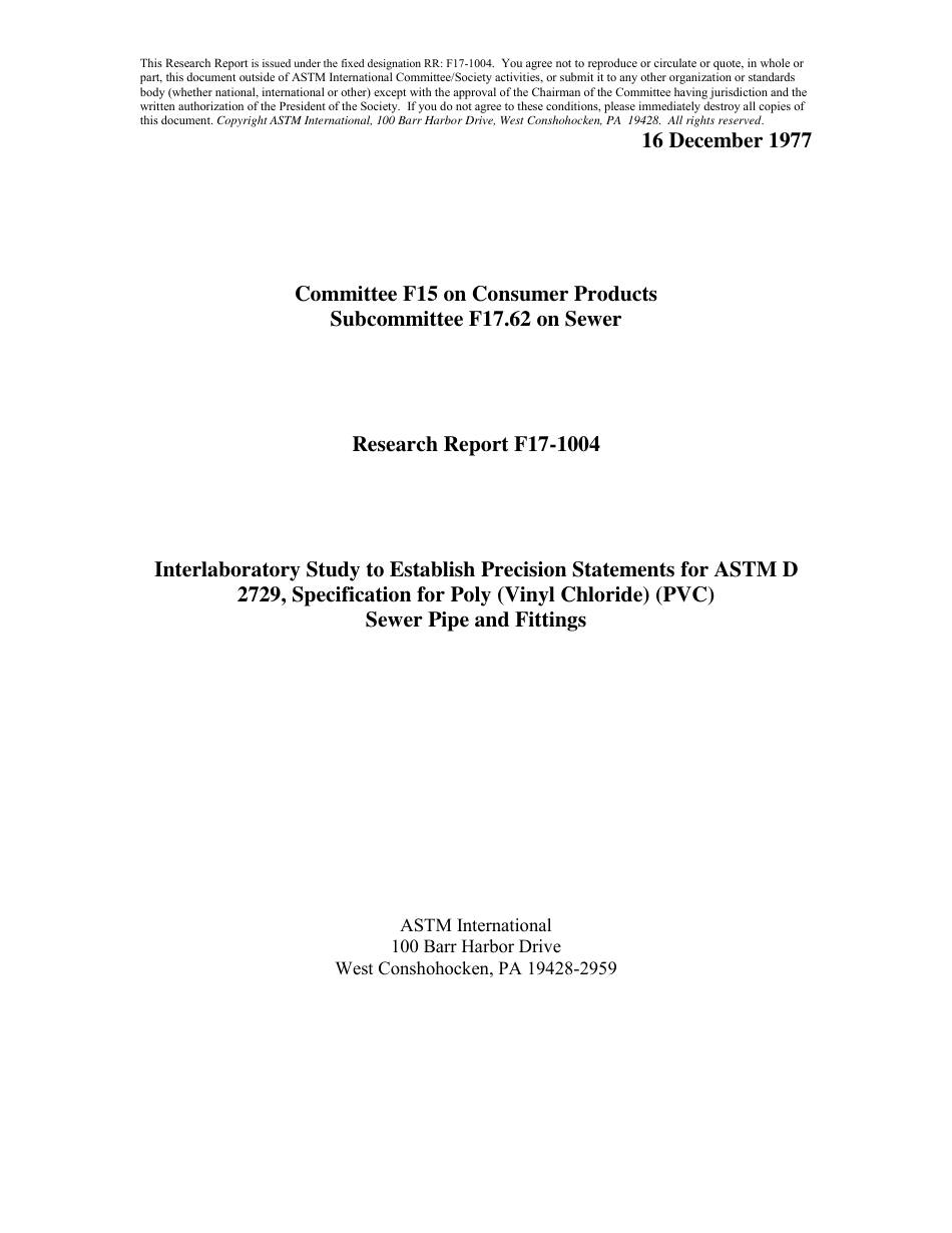 ASTM RR-F17-1004 1977.pdf_第1页