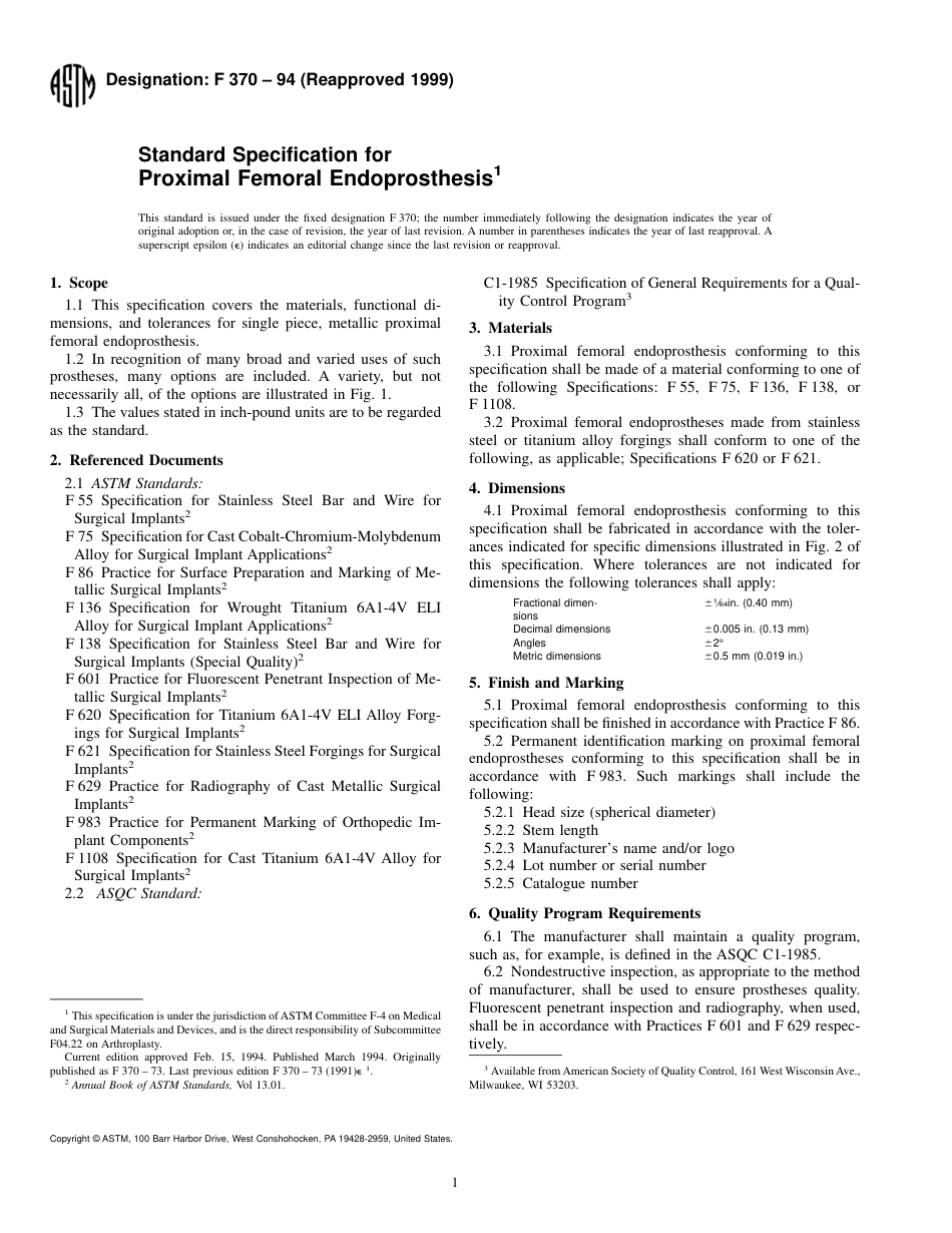 ASTM F370 - 94 (1999).pdf_第1页