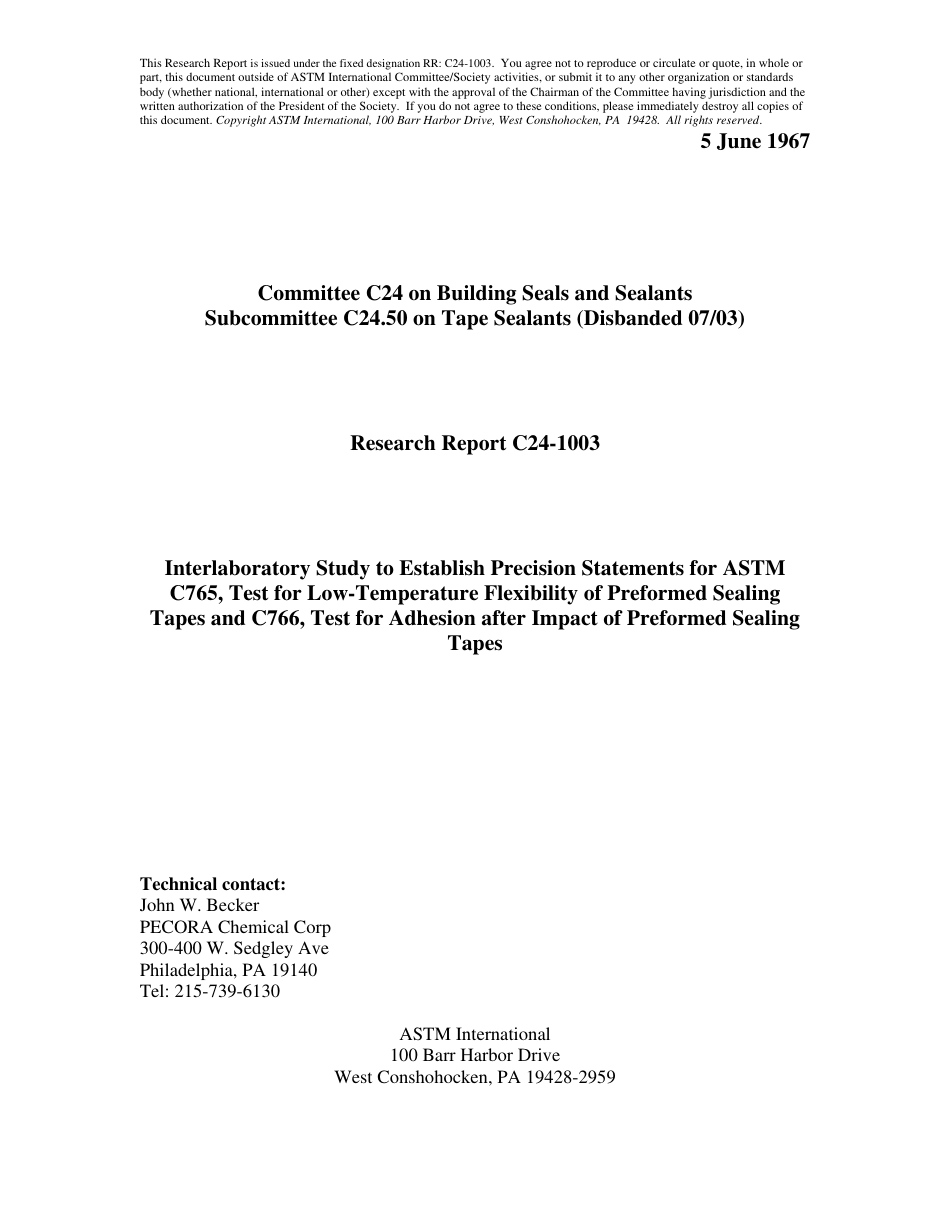 ASTM RR-C24-1003 1967.pdf_第1页