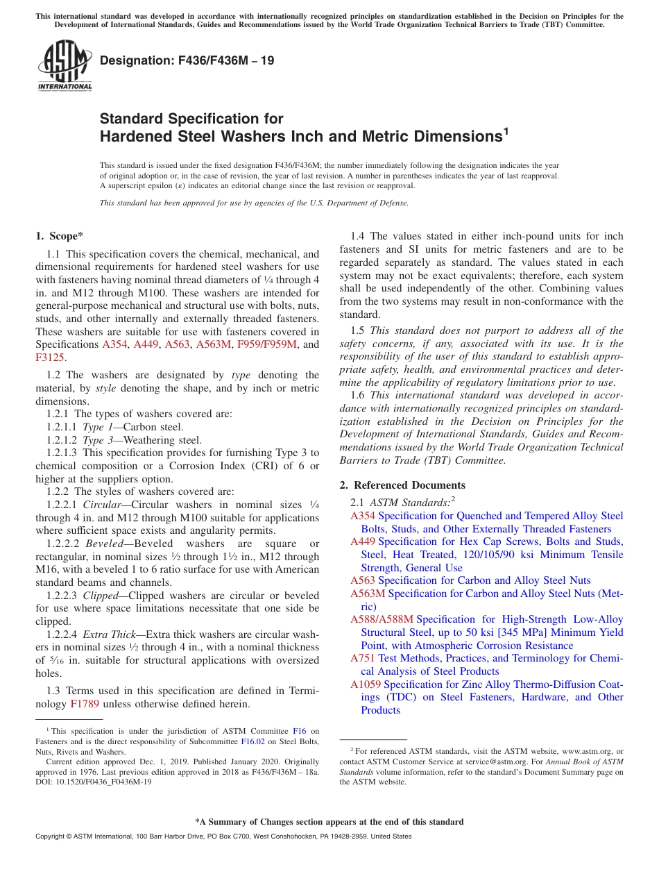 ASTM F436 - F 436M - 19.pdf_第1页