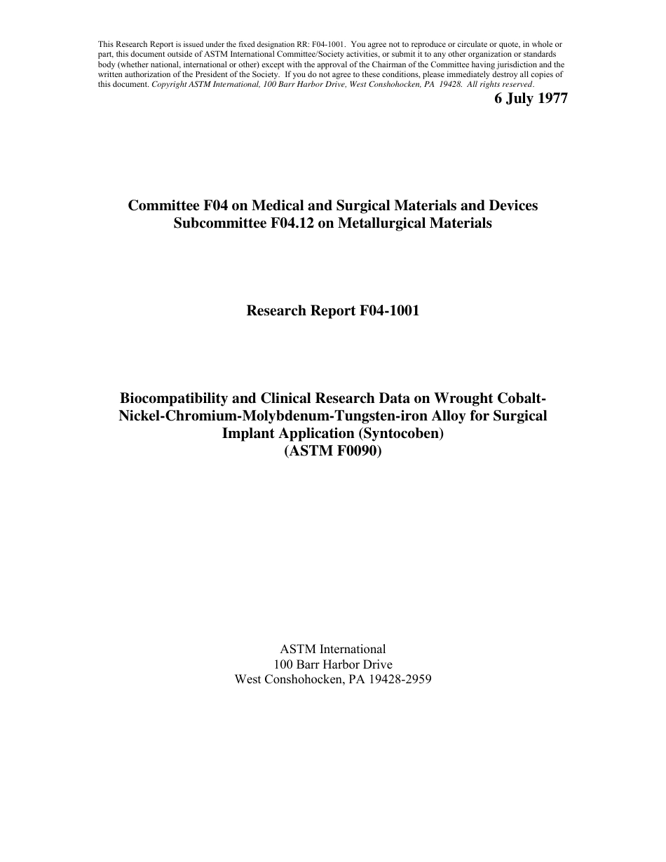 ASTM RR-F04-1001 1977.pdf_第1页